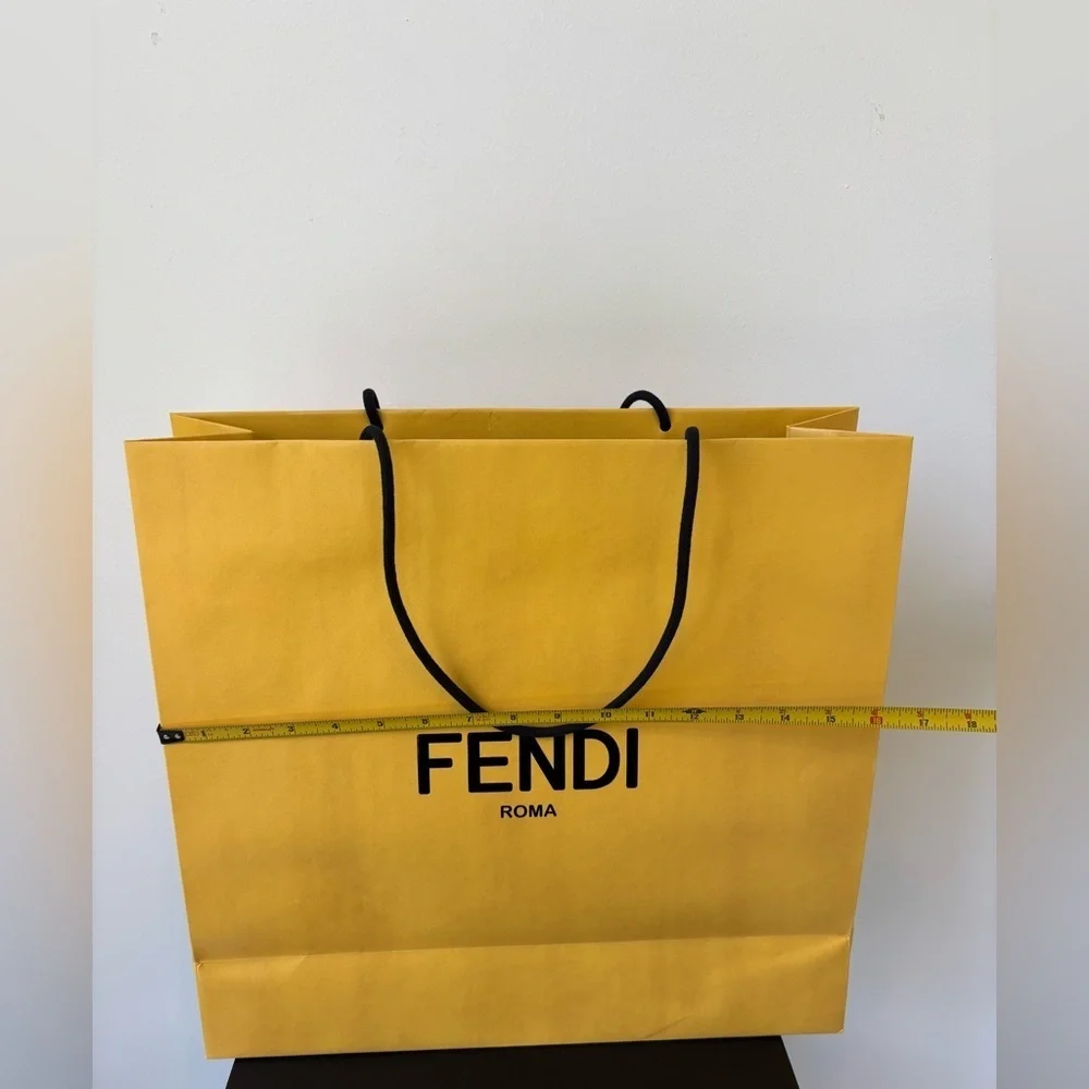 Fendi Yellow Shopping Bag